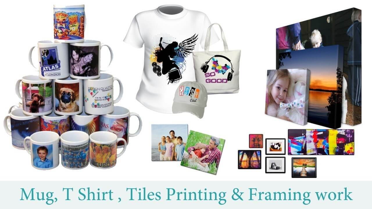 Mug Printing - TShirt Printing - Photo Frame Printing - at PhotoClickClub