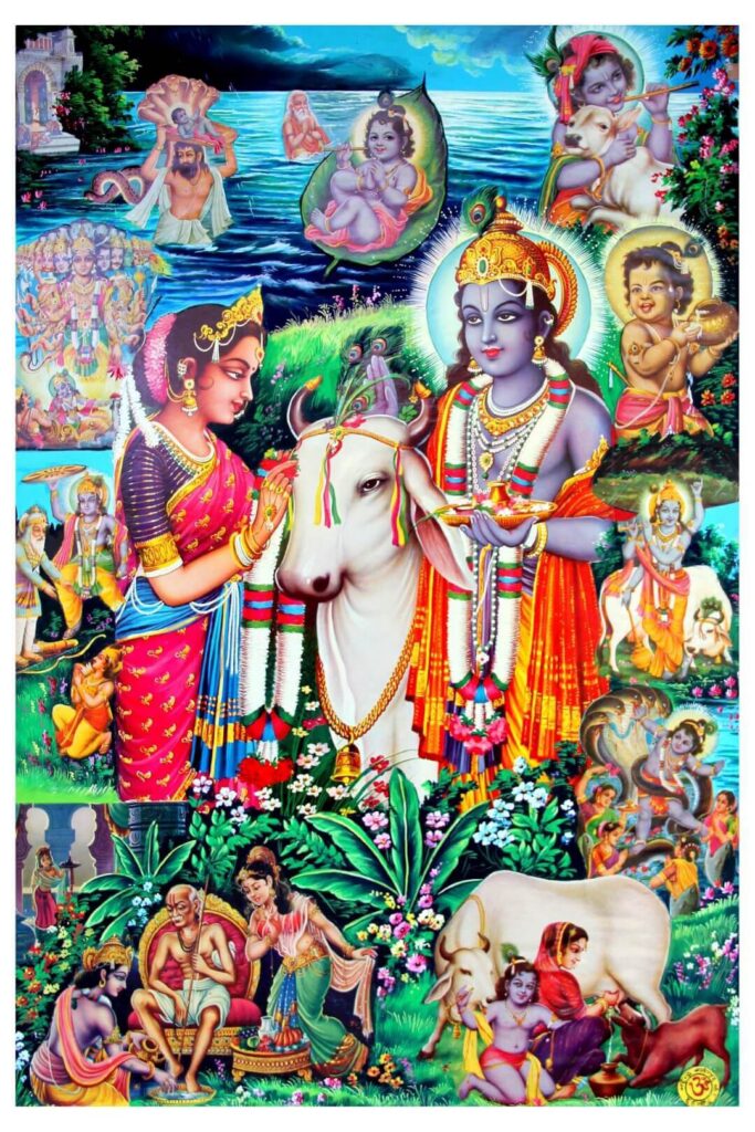 Radha Krishna Leela Hindu Religious Mythology